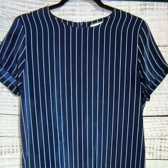 Amour Vert Dress Womens Size Medium Silk Striped Made in USA - Picture 5 of 6